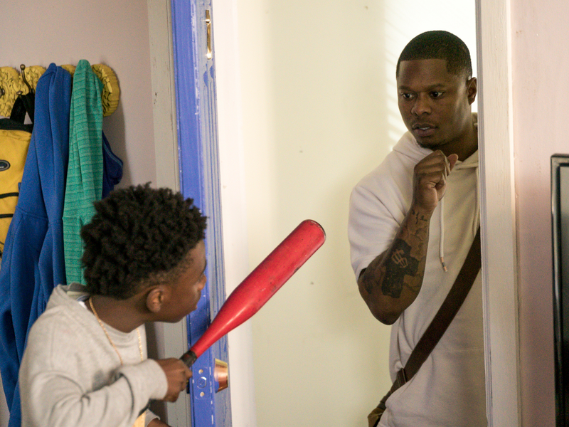 Alex Hibbert (left) and Jason Mitchell. Photo: Matt Dinerstein/SHOWTIME